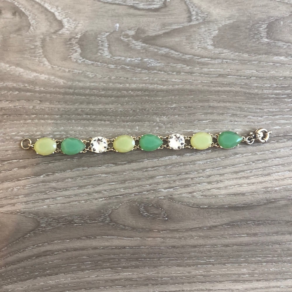 J Crew gold toned statement bracelet